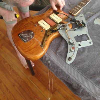 Fender Jazzmaster vintage 1961 ash body / 1969 neck - Shell pink - Demo inside! image 9