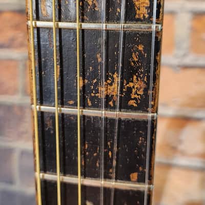 Very Early & Super Cool German Made 1850s-70’s Parlor Acoustic Natural w/ '30s Chipboard Case image 5