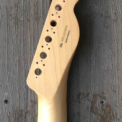 2013 Genuine Fender Lefty Standard Telecaster Neck Tele Amber Naturally Tinted image 14