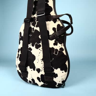 Levy's Canada Guitar Leather Case Cow Cowprint image 5