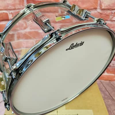Ludwig *Pre-Order* Vistalite Clear 6.5x14" Zep Bonham Snare Drum Molded Acrylic with Bowtie Lugs | Made in the USA | NEW | Special Order | Authorized Dealer image 8