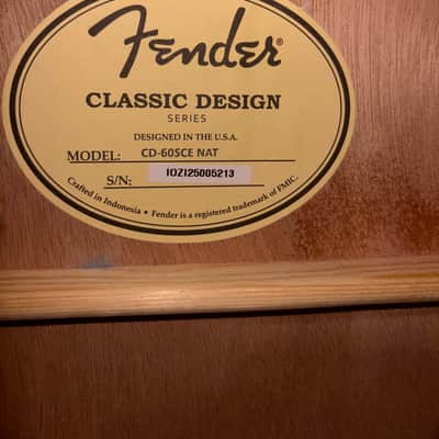 Fender CD-6OSCE NAT 2020 - Natural image 2