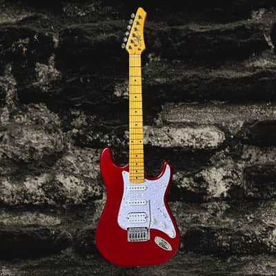 Aslin Dane AST -4   Canda apple red-with glossy maple fingerboard image 1
