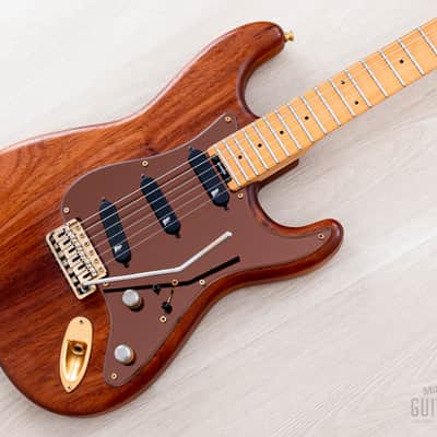 1989 Levinson Blade R4 Koa S-Style Superstrat SSS w/ Reflex Blues, Case