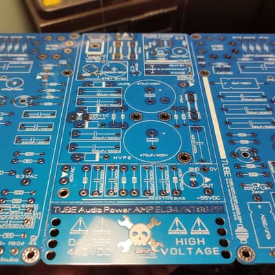 Tube Stereo Amplifier 2xEL34 PP / 35Wrms ReDesign PCB (Elektor) All In One PCB image 14