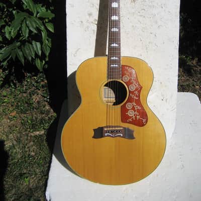 Penco j-200 Guitar, Early 70's, Made In Japan, Solid Cedar Top, Sounds Great, Beautiful image 1