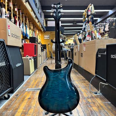 Paul Reed Smith SE Hollowbody II Piezo Electric Guitar Early 2020s Peacock Blue w/Hard Case image 6