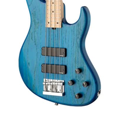 Sadowsky MetroLine 24-Fret Modern Bass-Swamp Ash Body-4 String-Ocean Blue Transparent Satin image 5