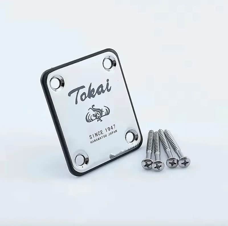 Tokai Chrome Guitar neck Plate image 1