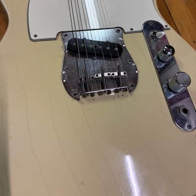 Used 1970s National Telecaster Copy Rosewood Fingerboard Vintage White image 2