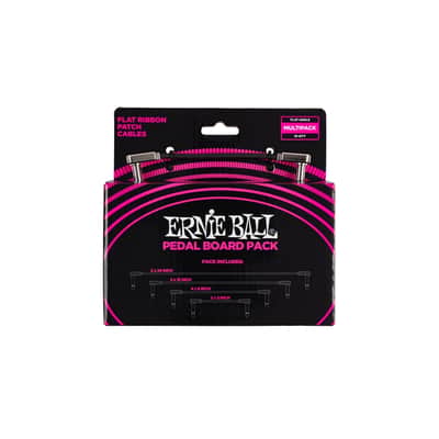 Ernie Ball 6224 Flat Ribbon Patch Cables Multi Pack image 1