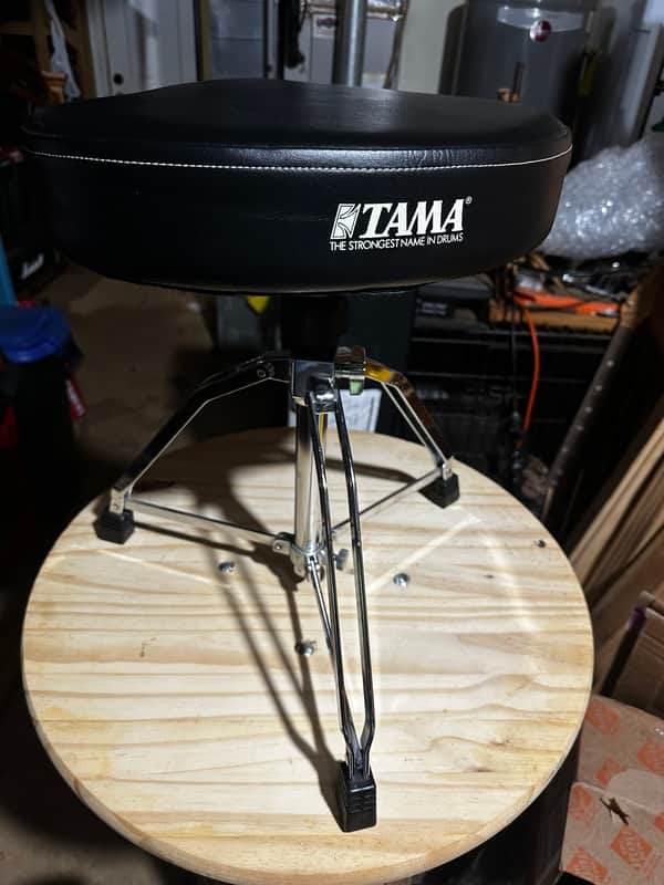 Tama HT75WN Roadpro Saddle Seat Drum Throne 2010s - Black/Chrome image 1