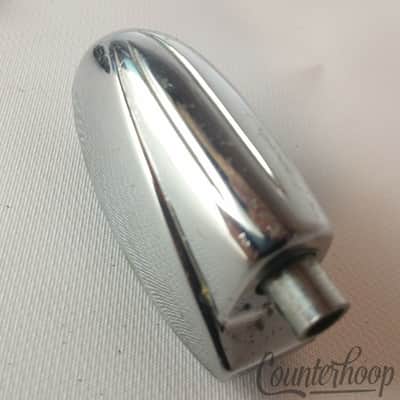 *Gretsch Bass Drum Lug Vintage 50s 3ply Chrome RB Round Badge Broadkaster USA VG image 1