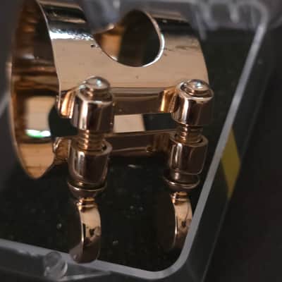 Bonade Pink Gold Plated Bb Clarinet Ligature Non Inverted image 4
