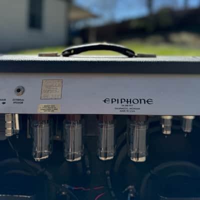 Epiphone Embassy EA 300 RVT Vintage 1960's Kalamazoo 6L6 Tube Twin 12" Combo Guitar Amp Gibson Reverb Tremolo image 12