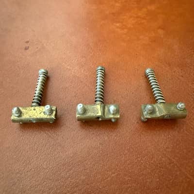 Original Vintage 1953 Fender Telecaster Saddles image 3