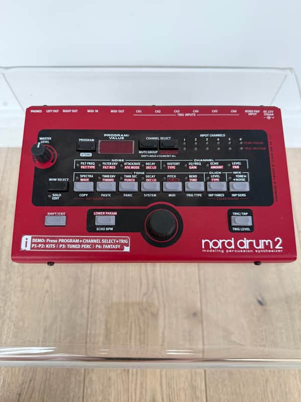 Nord Drum 2 6-Channel Modeling Percussion Synthesizer 2014 - 2016 - Red image 1