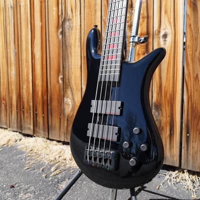 Spector Euro5 LX Alex Webster Solid Black 5-String Bass w/gig bag image 7