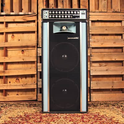 Acoustic Model 260 head w/261 cabinet Late 1960's Black and Blue image 2