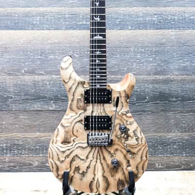 PRS SE Custom 24 Burled Ash Limited Edition Natural Electric Guitar w/Bag #G110243 image 2