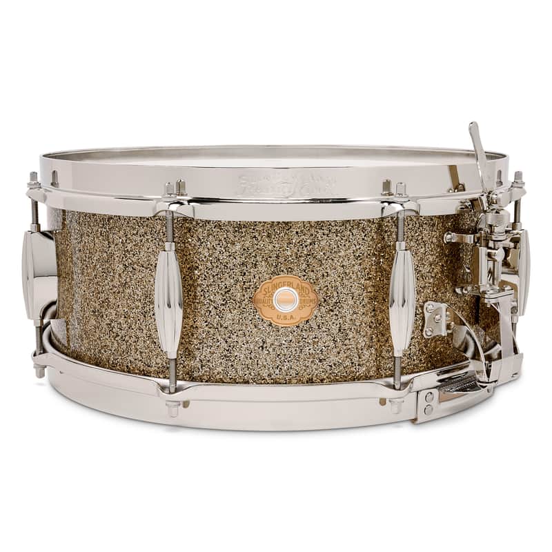 Slingerland Radio King Snare Drum, 5.5x14", Gold Glass