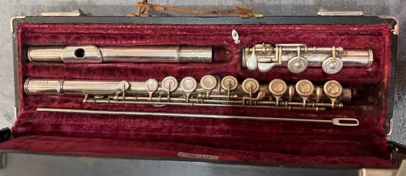 Argonaut Vintage Italian Flute 1960 - Silver Plated image 1