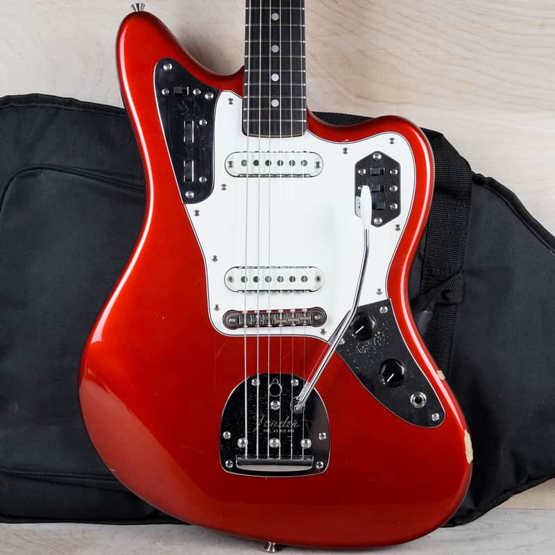 Fender JG-66 Jaguar '62 Reissue CIJ 1997 Candy Apple Red w/ Matching Headstock w/ Gig Bag image 1