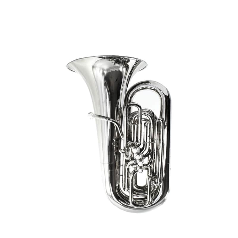 Schiller American Heritage BBb 5 Valve Piston Compensating Tuba - Nickel image 1