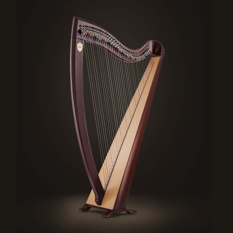 Lyon & Healy Lyric - Lever Harp - Mahogany Finish *IN STOCK NOW* image 1