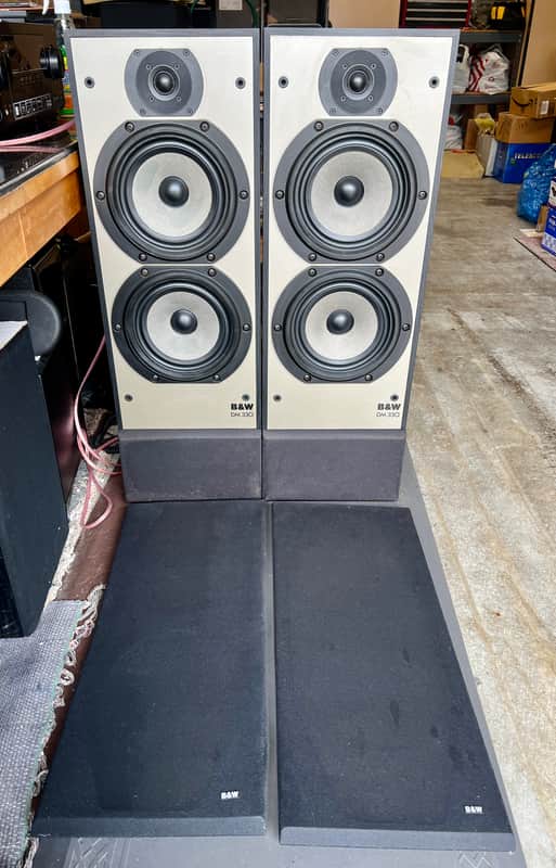 Bowers & Wilkins B&W DM 330 Floor Speakers Black Ash; Tested image 1