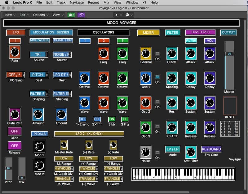 VIRTUAL Moog Voyager editor / programmer - LOGIC v4 - X image 1