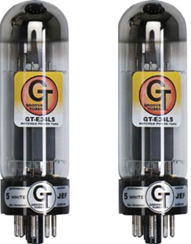 Groove Tubes GT-EL34LS Duet Tube Set Duet Matched Pair Russian Tubes image 1