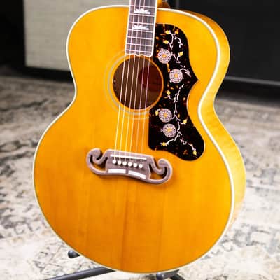 Epiphone 1957 SJ-200 Reissue Acoustic/Electric Guitar - Antique Natural with Hardshell Case imagen 3