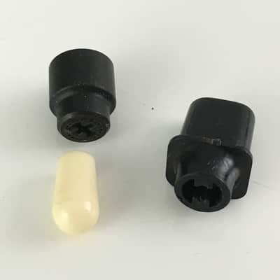 Lot of 3 Vintage Style Fender Tele Switch Tips Black Light Relic Tips Gibson image 3