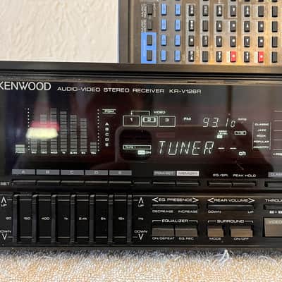 Vintage Kenwood KR-V126R A/V Stereo Receiver-125 WPC Power House-Remote-Tested Working Condition - Black image 3