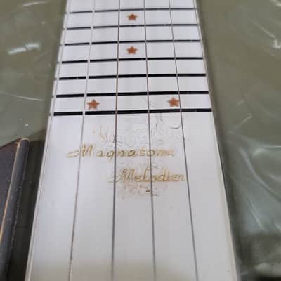 Magnatone Melodier Lap Steel 1950s W/ Original Case - Gray/Green MOTS image 4