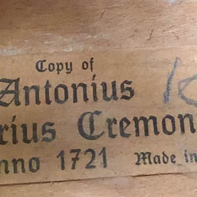 Cello 3/4 1940s Stradivarius Cremonenfis faciebat anno 1721 Made in Germany   1040s image 4