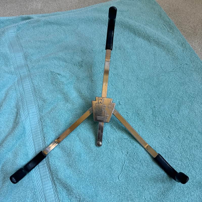 Ludwig Vintage WFL Snare Drum Stand Basket Piece - Chicago USA 50s 60s - Chrome image 1