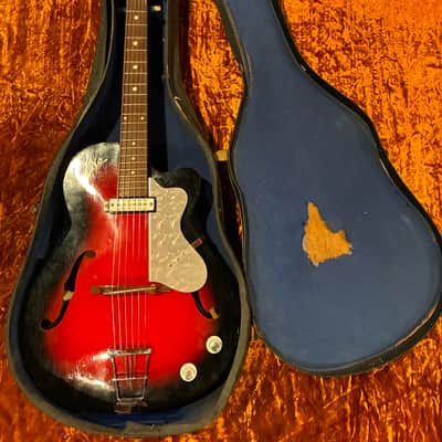 Vintage Eko Modello 100 Archtop 1960's Redburst - Italian Made image 17