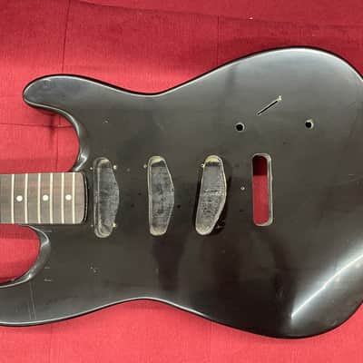 Unknown Set neck Stratocaster Body and Neck Project - Black image 3