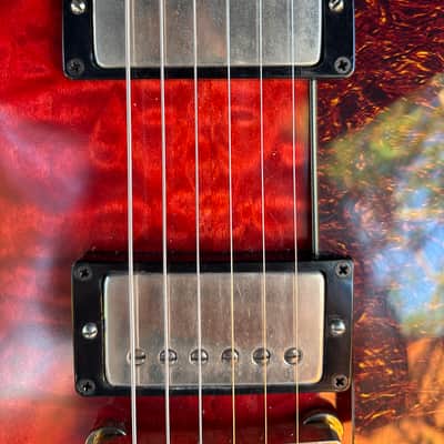 Josh Williams Guitar Mockingbird 2023 - Light Relic Red Curly Maple image 3