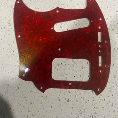 Fender Left handed Red Tortoise Shell Kurt Cobain Mustang Pickguard image 1