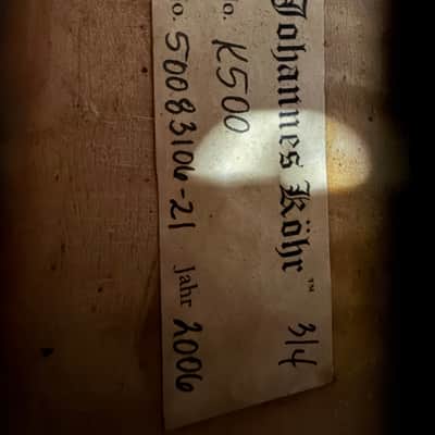 Johannes Kohr K500 Violin 3/4 Size Violin with Hardshell Case image 5