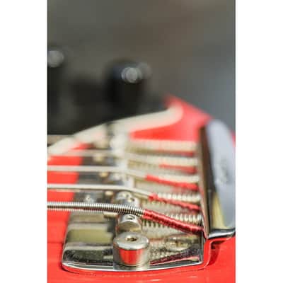 1988 Ernie Ball Music Man Stingray 5 fire engine red image 8