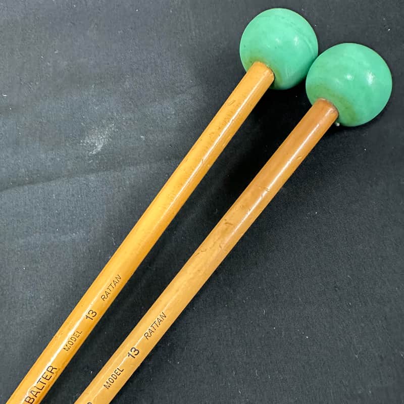 VINTAGE Mike Balter 13 Rubber Mallets, Light Green, Med Soft, Rattan-EXCELLENT image 1