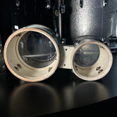 Vintage 60's/70's Ludwig White Marine Pearl Bongos 6" & 8" (RM4-DC) image 7