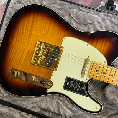 Fender American Professional II Custom 75th Anniversary Telecaster 2 Color Sunburst New Unplayed Auth Dlr 8lb6oz #893 image 7