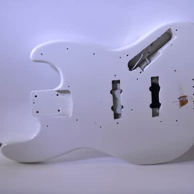 1965-1966 Fender Jazz Bass BODY White Refinish Light 4.7LBS 1960's Vintage Guitar image 3