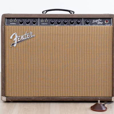 1961 Fender Super Vintage Tube Amp Pre-CBS Brown Panel 2x10 Oxford 10K5, 6G4-A image 2