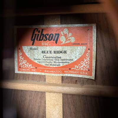 1968-1972 Gibson Blue Ridge Acoustic w/case Bild 7